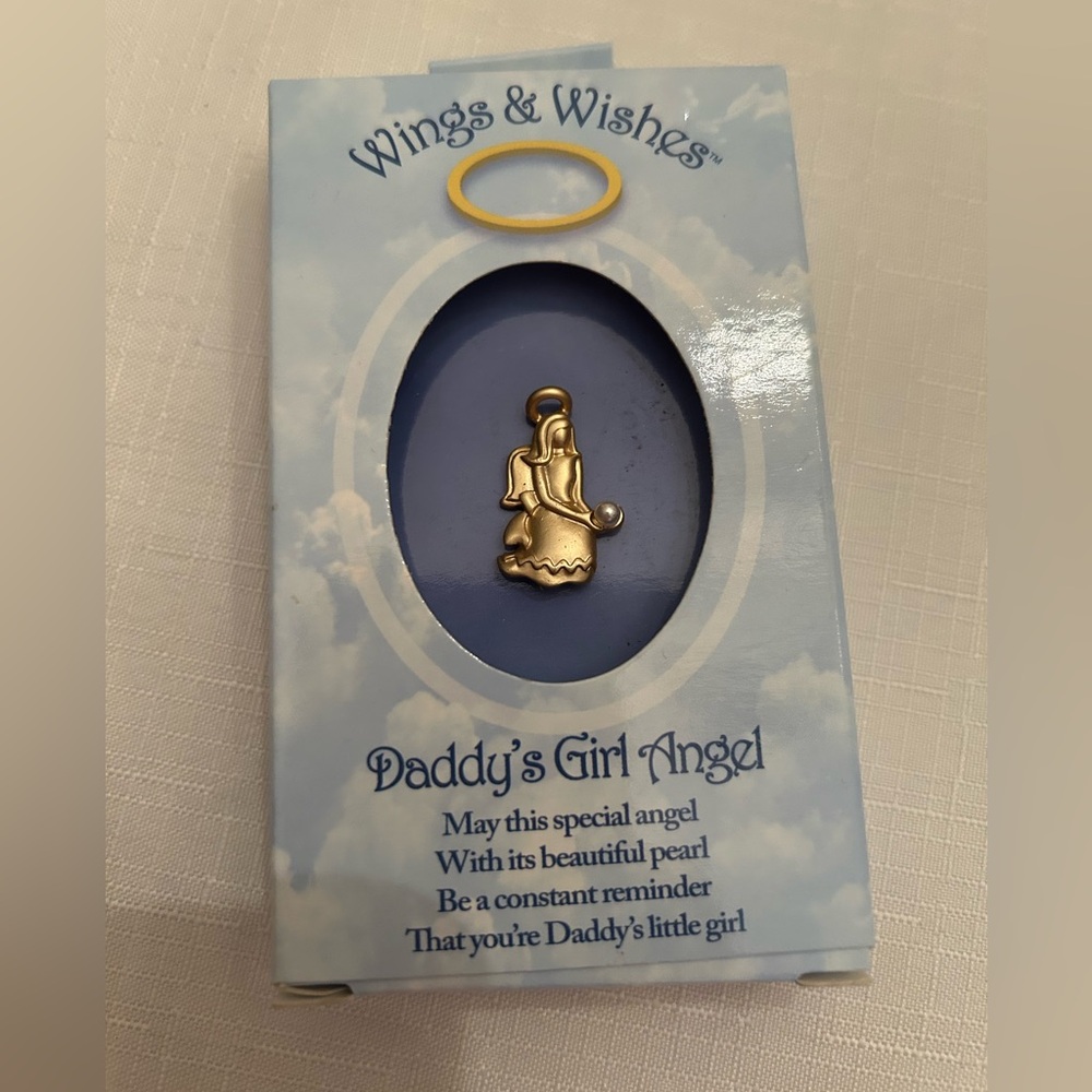 Daddy’s girl angel pin